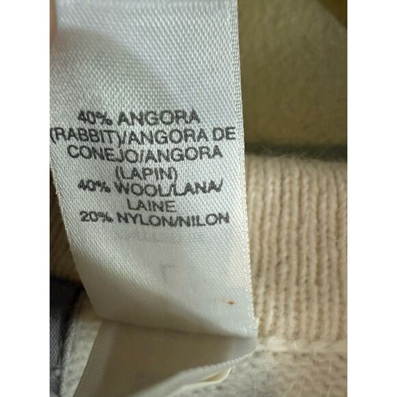 Liz Claiborne collection angora wool cream sweater L - Picture 5 of 7